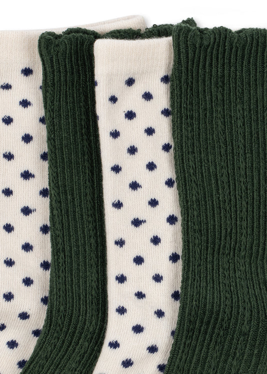 Socken Dot "Kombu Green Dot"