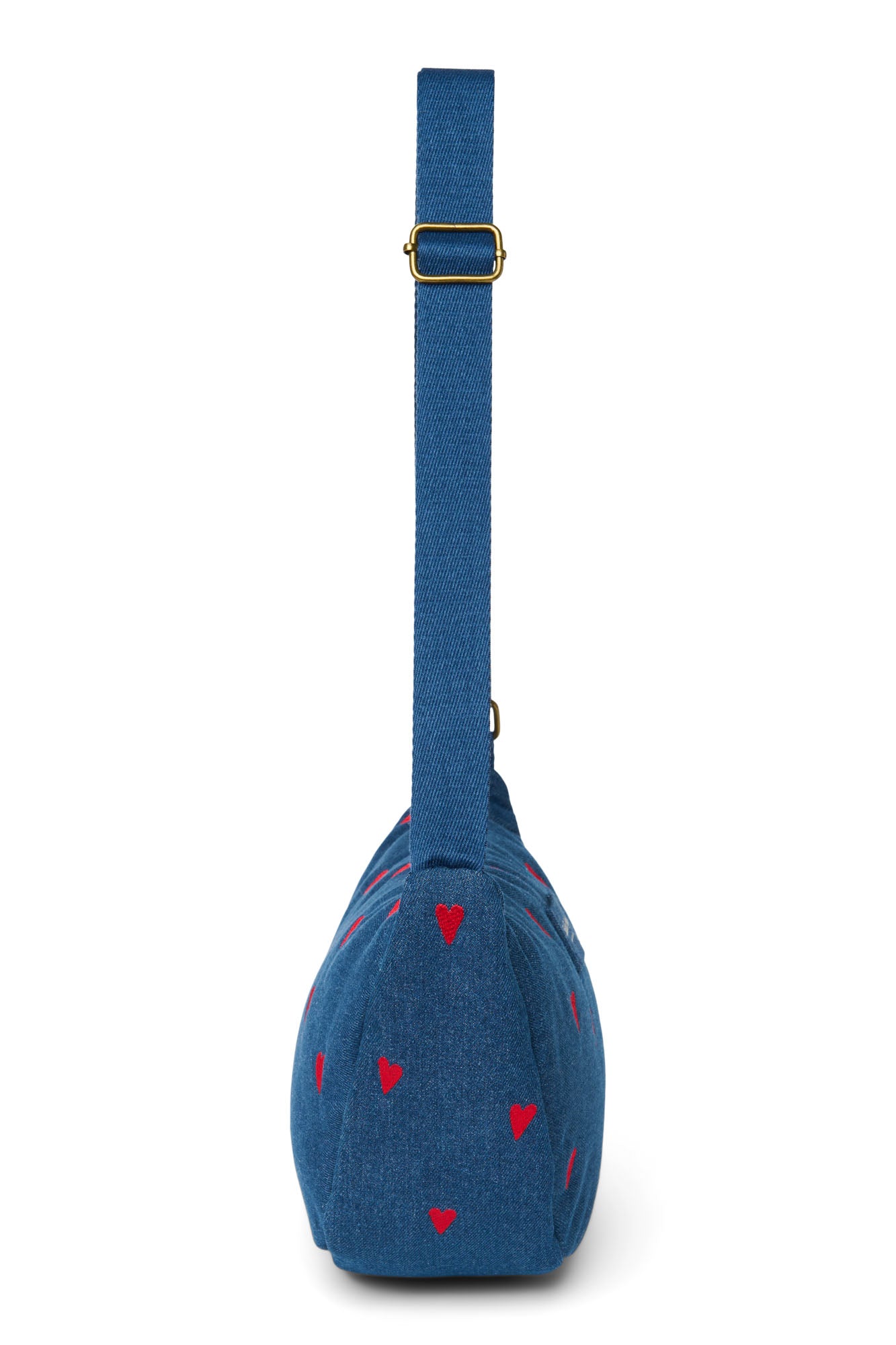 Fannypack "Dark Blue Red Hearts Denim"