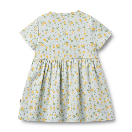 Jersey Kleid Anna "Summer Blue Citrus"
