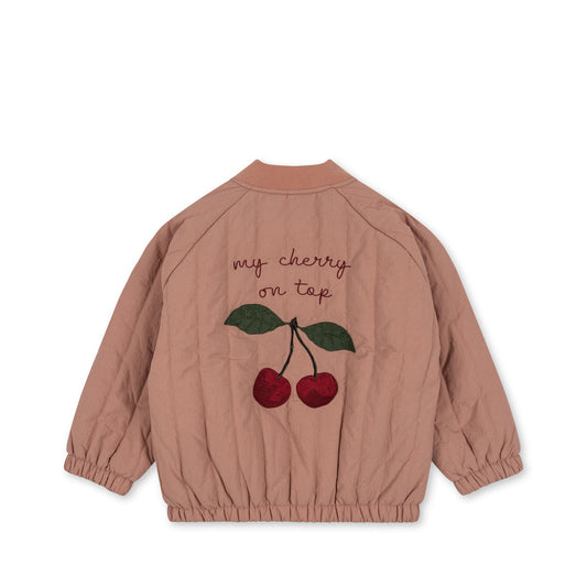 Juno Frill Bomber Jacke "Cameo Brown"
