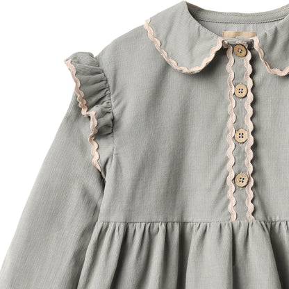 Kleid aus Cord Alissa "slightly blue"