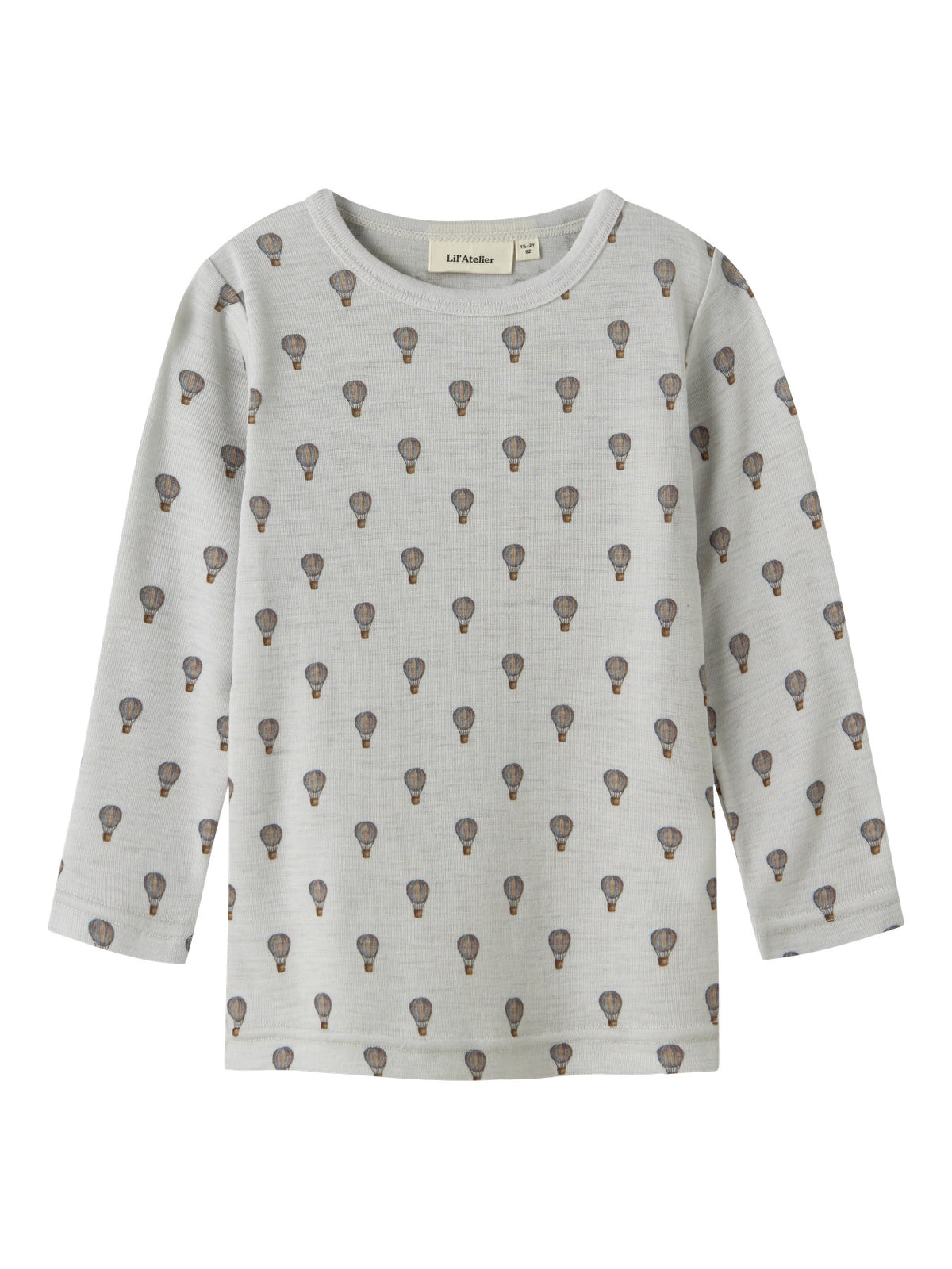 Langarmshirt Noel Wool "Oyster Mushroom"