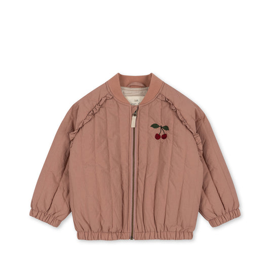 Juno Frill Bomber Jacke "Cameo Brown"