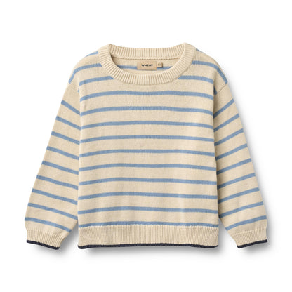 Strickpullover Morgan "Faded Denim Stripe"