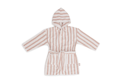 Bademantel 3-4 Jahre Stripe Terry "Wild Rose"