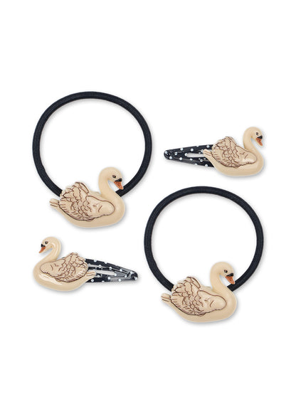 Swan Hairclip Set