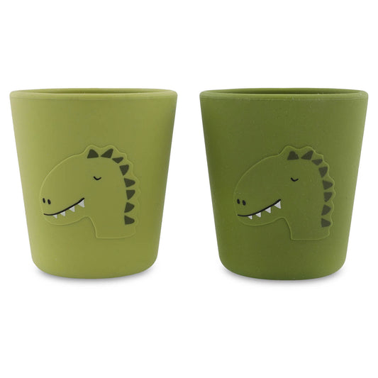 Silikonbecher 2er-Set "Mr. Dino"