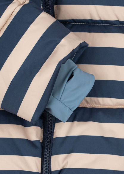Winterjacke Nuka "Bleu Noir Stripe"