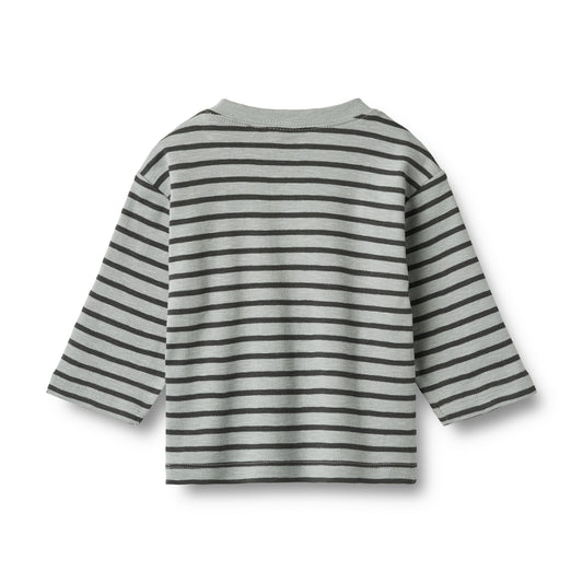 Langarmshirt Dallas "Soft Blue Stripe" Größe 62