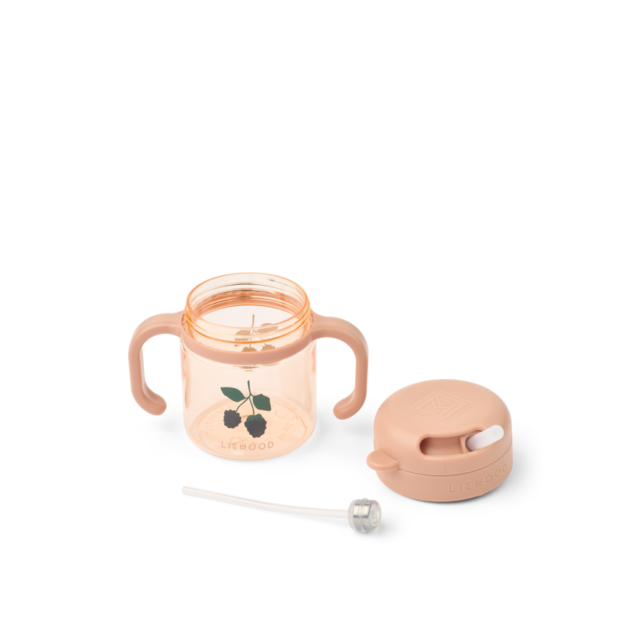 Trinkbecher mit Strohhalm "Kai"