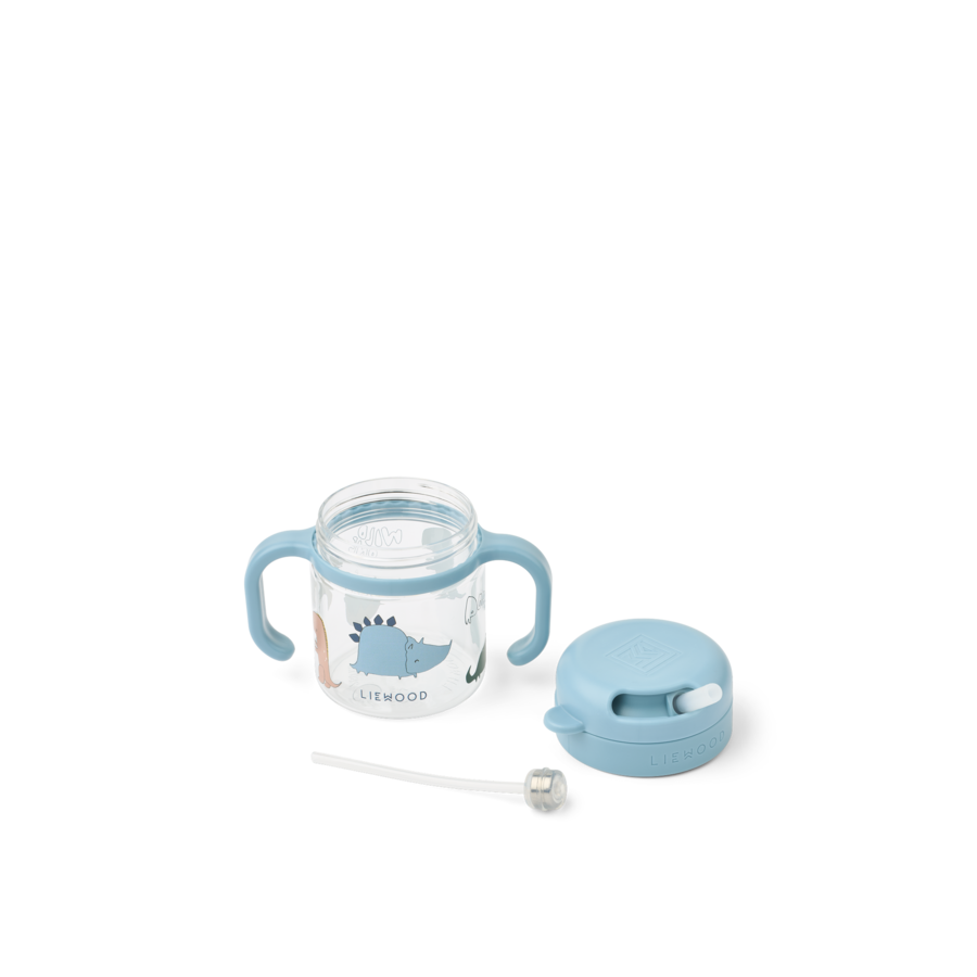 Trinkbecher mit Strohhalm "Kai"