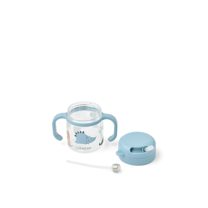 Trinkbecher mit Strohhalm "Kai"