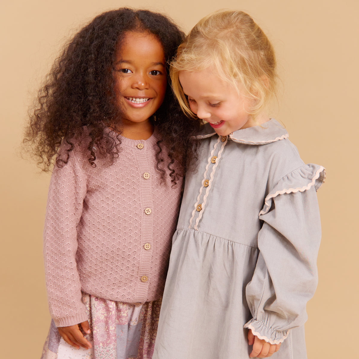 Kleid aus Cord Alissa "slightly blue"