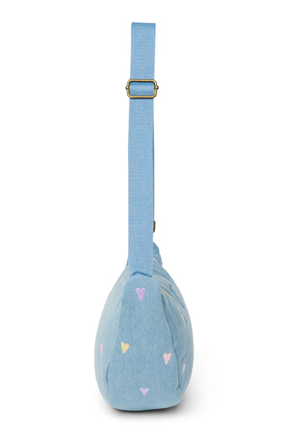 Fanny Pack "Light Blue Hearts Denim"