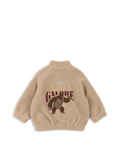 Jazz Teddy Bomber Jacke "Oxford Tan"