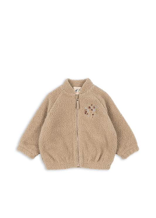Jazz Teddy Bomber Jacke "Oxford Tan"