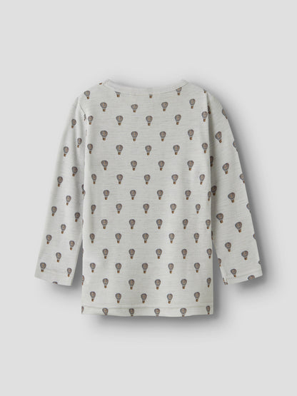 Langarmshirt Noel Wool "Oyster Mushroom"
