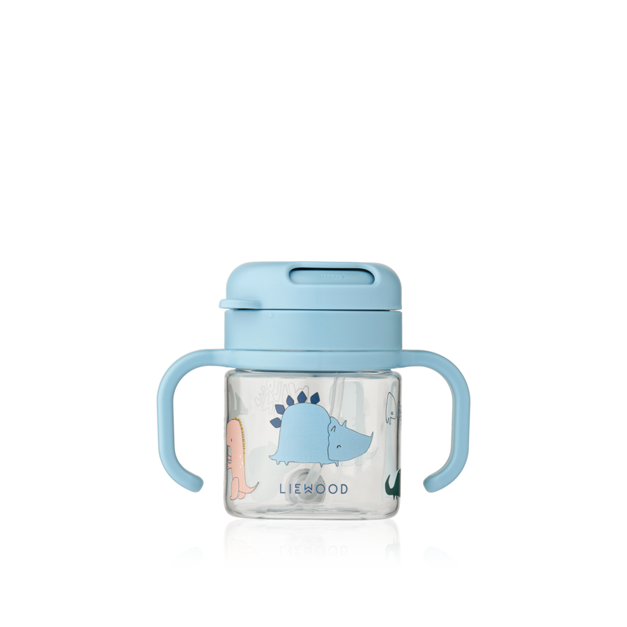 Trinkbecher mit Strohhalm "Kai"