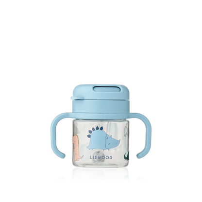 Trinkbecher mit Strohhalm "Kai"