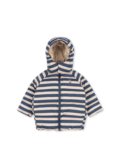 Winterjacke Nuka "Bleu Noir Stripe"