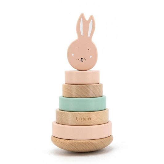 Stapelturm aus Holz "Mrs. Rabbit"