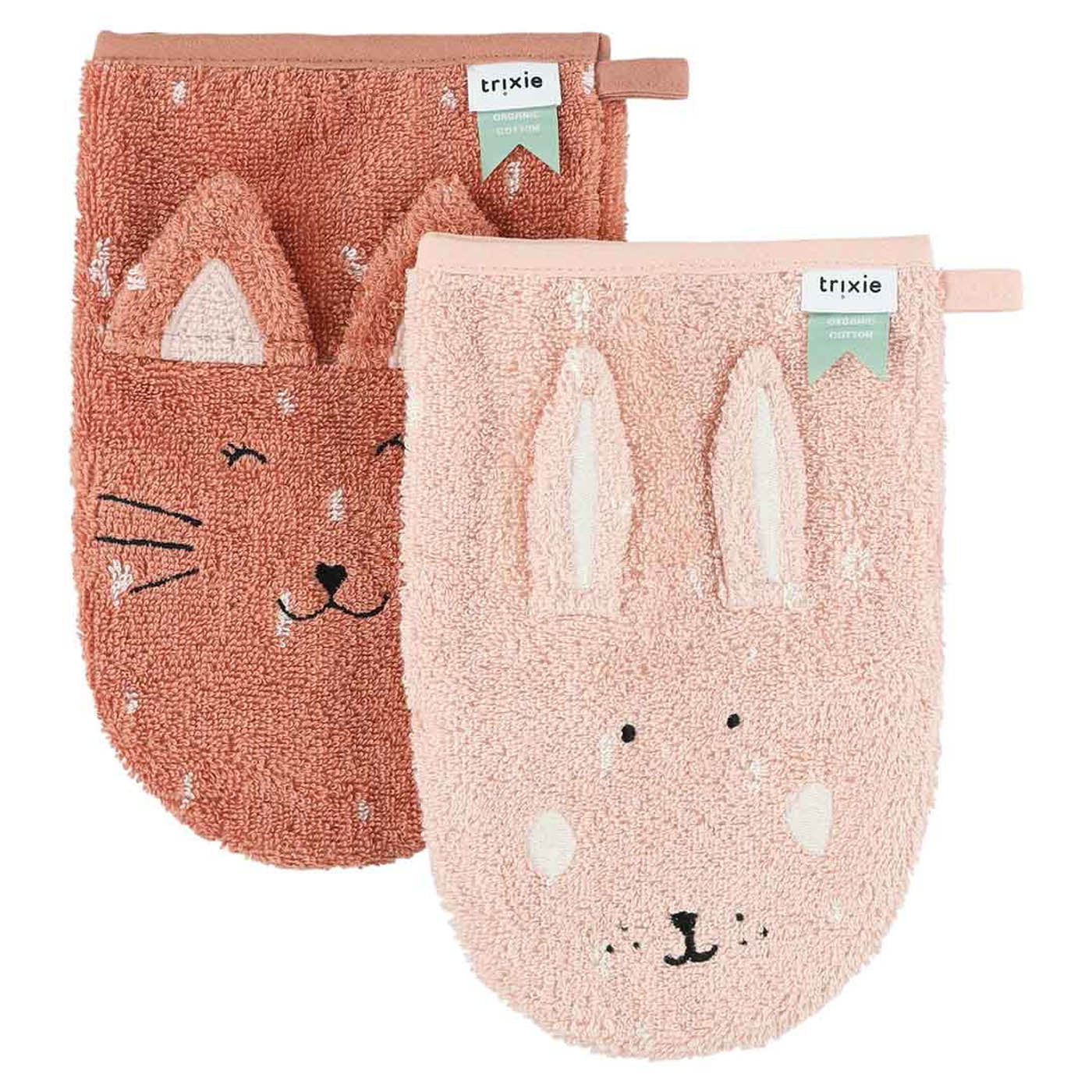 Waschhandschuh 2er Set "Mrs. Cat"