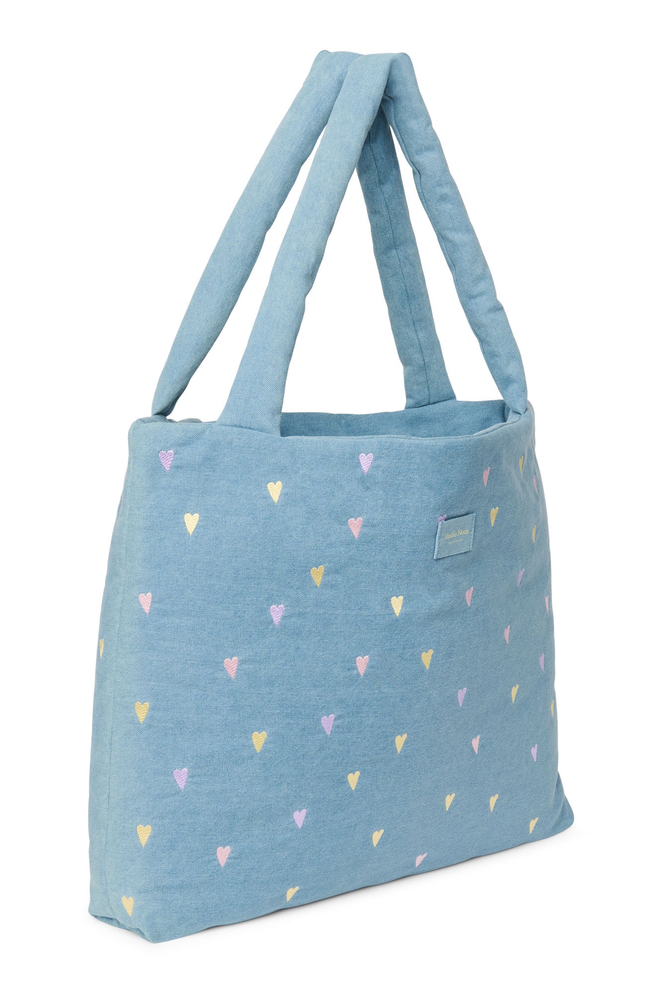 Mom Bag "Light Blue Hearts Den im"