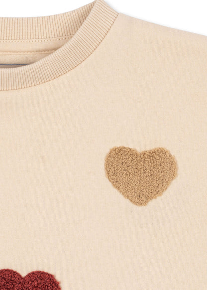 Swearshirt Lou Terry "Bon Coeur Coloré"