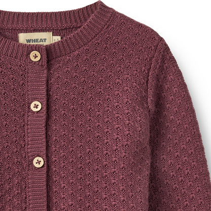 Strickjacke Magnella "eggplant"
