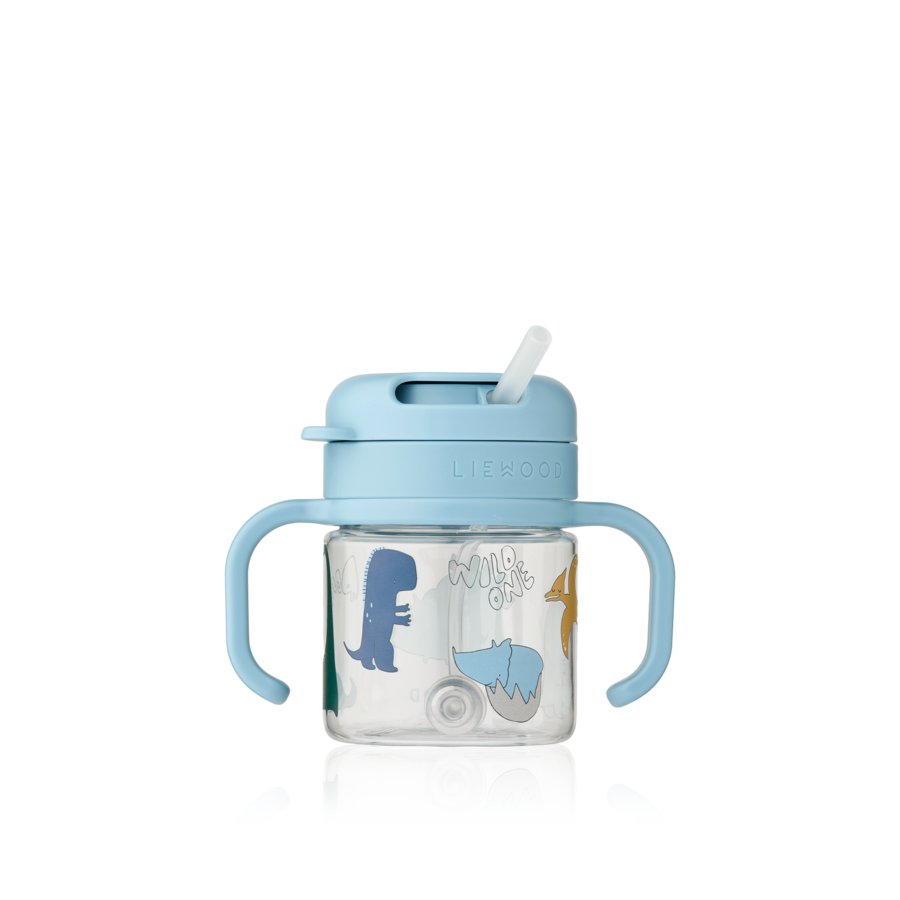 Trinkbecher mit Strohhalm "Kai"