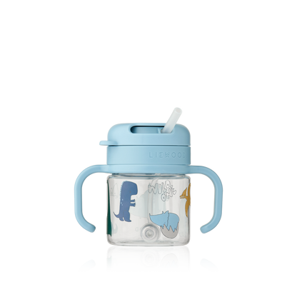 Trinkbecher mit Strohhalm "Kai"