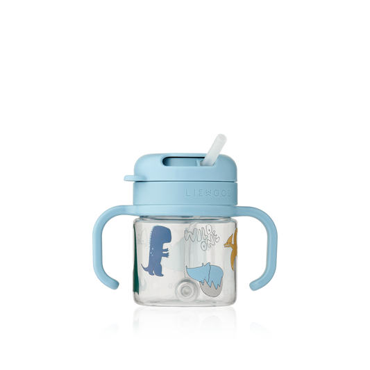 Trinkbecher mit Strohhalm "Kai"