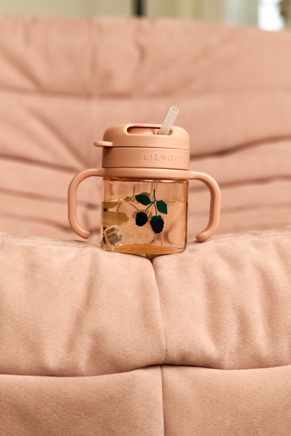 Trinkbecher mit Strohhalm "Kai"