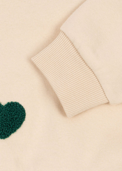Swearshirt Lou Terry "Bon Coeur Coloré"