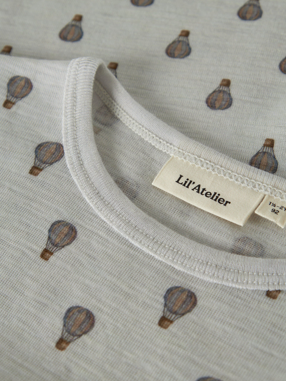 Langarmshirt Noel Wool "Oyster Mushroom"
