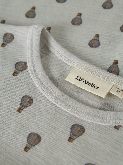 Langarmshirt Noel Wool "Oyster Mushroom"