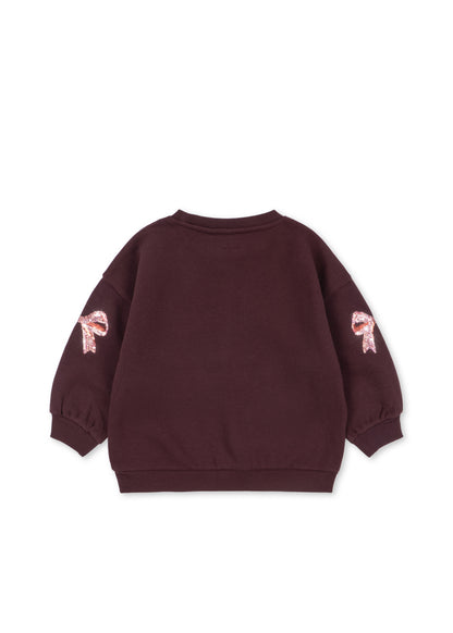 Sweatshirt Bow Lou "DECADENT CHOCOLATE"