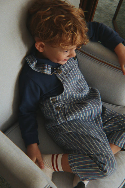 Socken Rib "Green Stripe"