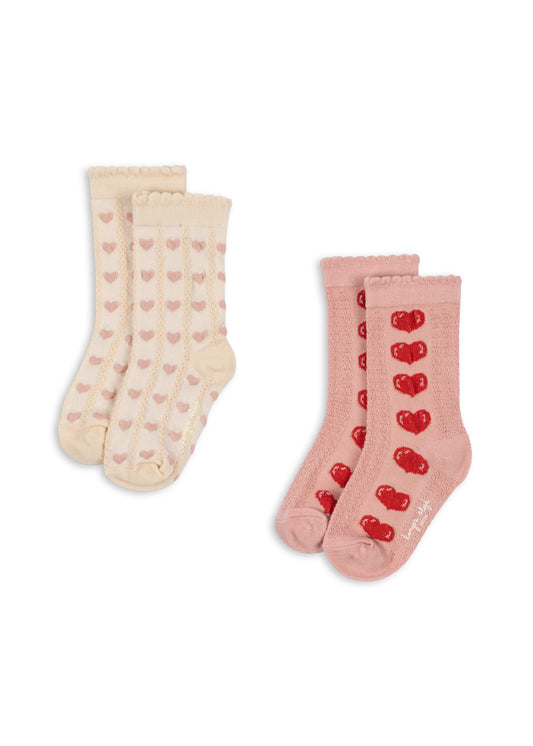 Socken "Heart Jaquard"