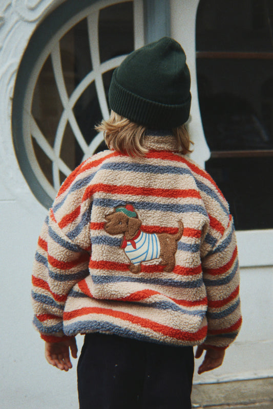 Teddyjacke Jody "Tangerine Stripe"