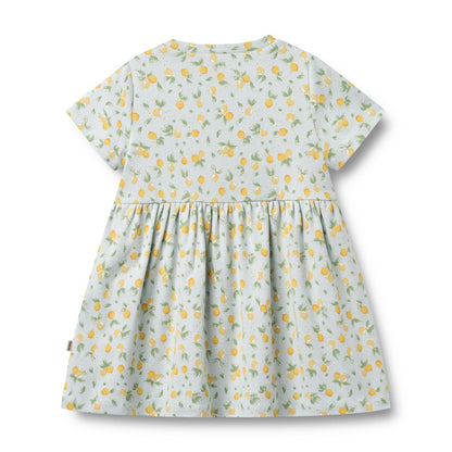 Jersey Kleid Anna "Summer Blue Citrus"