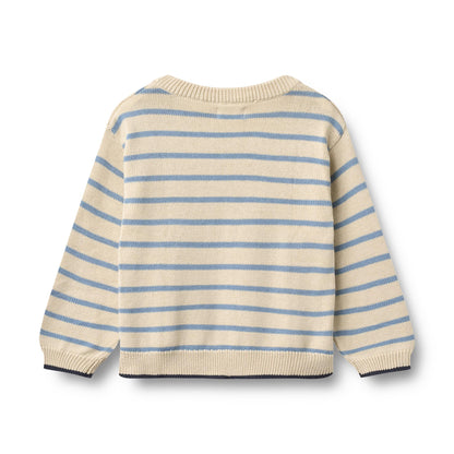Strickpullover Morgan "Faded Denim Stripe"