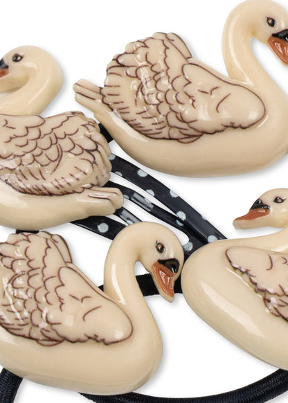 Swan Hairclip Set