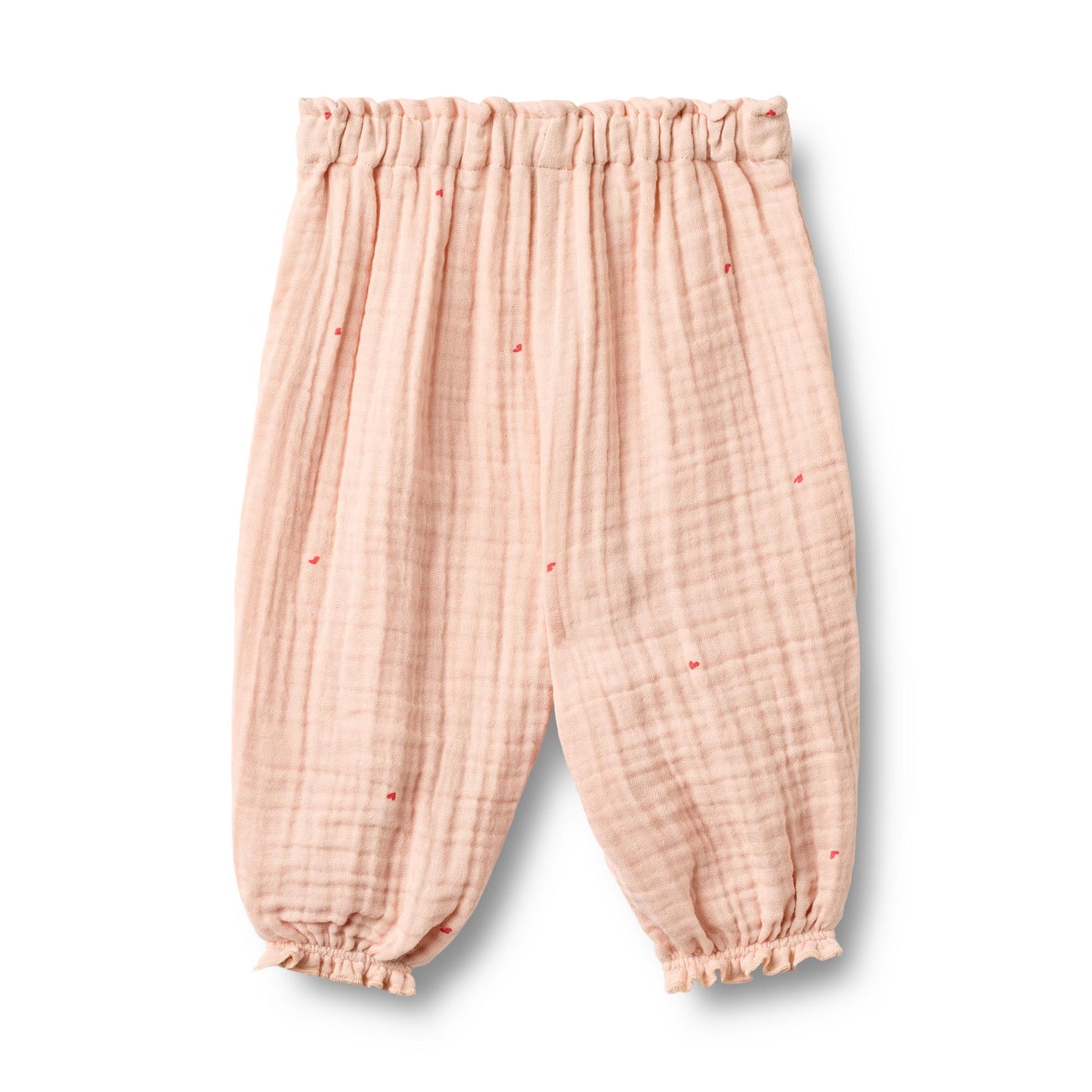 Musselin Hose Petrine "Powder Hearts"