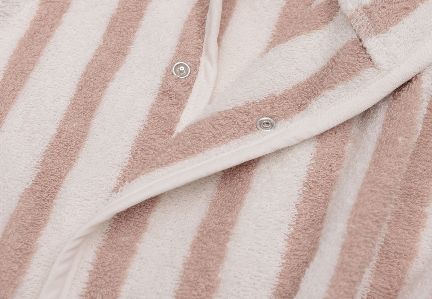 Bademantel 3-4 Jahre Stripe Terry "Wild Rose"
