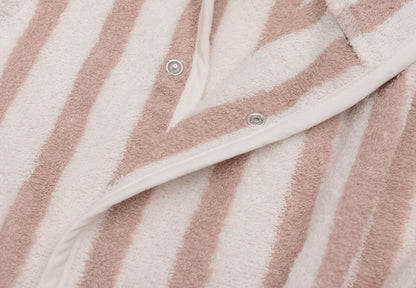 Bademantel 3-4 Jahre Stripe Terry "Wild Rose"