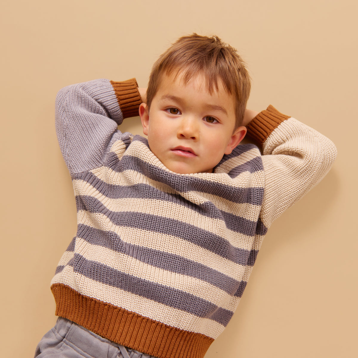 Strickpullover Rasmus "flint stripe"