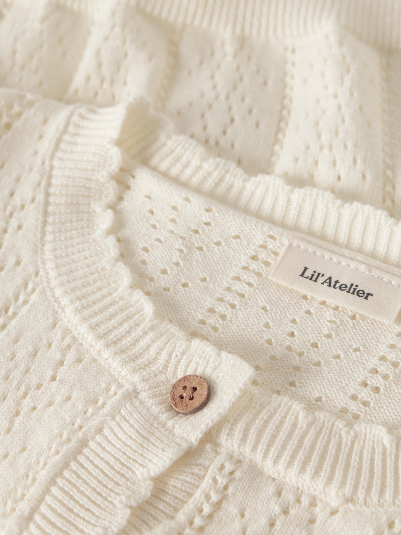 Strickjacke Fjela "Coconut Milk"