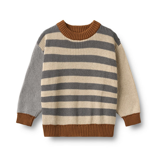 Strickpullover Rasmus "flint stripe"