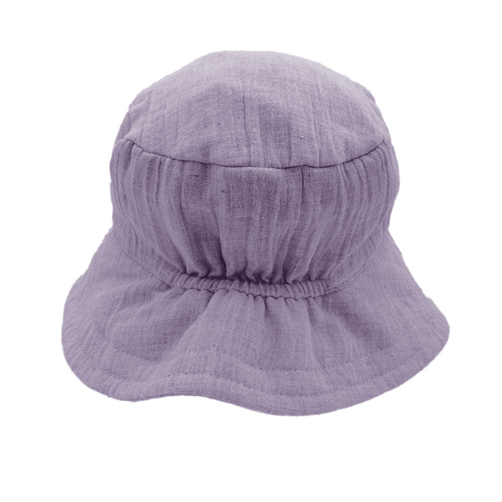 Musselin Sonnenhut mit UV-Schutz 50